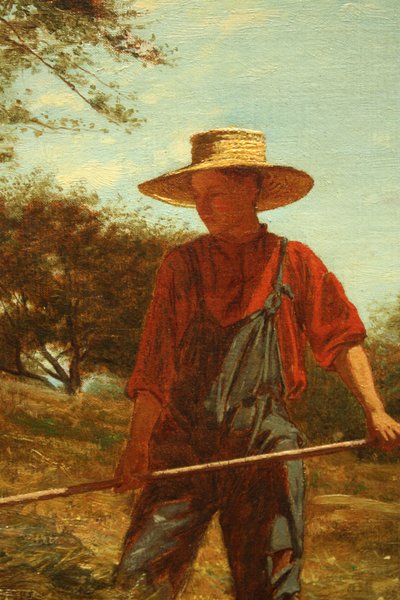 Haymaking (detail) by Winslow Homer